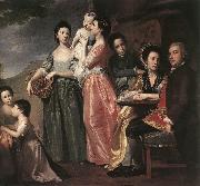 ROMNEY, George The Leigh Family  d oil painting